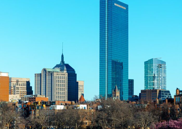 Boston skyline with the John Hancock Tower